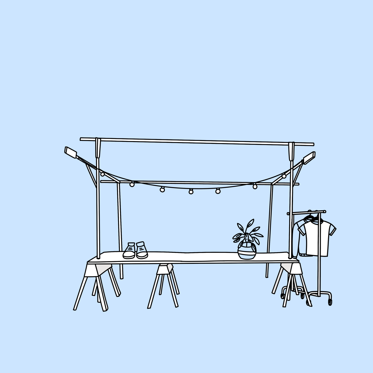 Standplatz inkl. Marktbude buchen